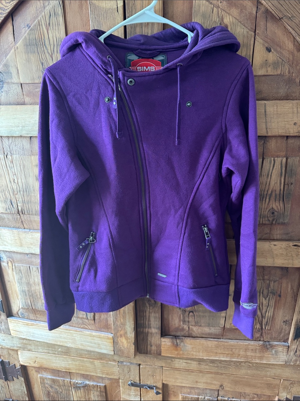 Simms Deep Purple Hooded Fleece Jacket